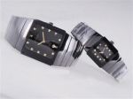 Rado DiaStar Black Dial Replica Watch for Couple